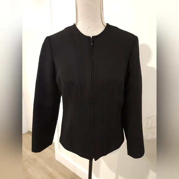 Anne Fonataine "Neve" Zip Up Wool Jacket - Picture 2 of 11